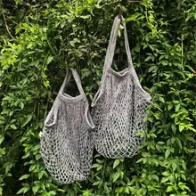 Сетка многоразовая сумка для покупок строка прибор для хранения фруктов сумки Для женщин покупок сетка плетеная мешку стимулирующего сбыта вместительная сумка для продуктов
