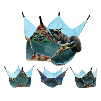 

Small Animals Cages Summer Autumn Comfortable Breathable Canvas Durable Hanging Sleeping Tents Hammocks For Hamster Squirrel