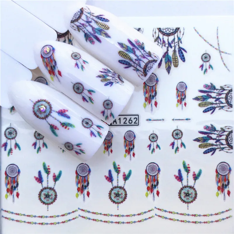 

1 Pcs Feather Bell Nail Stickers Acrylic Powder 3D Nail Tips Nail Glitter Crystal Powder Manicure Tools Acrylic Powder For Nail