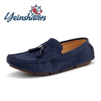 

Men Leather Shoes Tassel Casual Loafers Lightweight Breathable Driving Shoes Flats Male Comfortable Summer Shoes Moccasin Homme