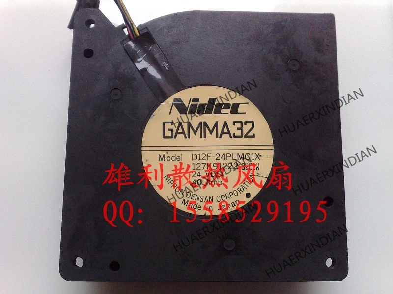 

Original NEW GAMMA32 D12F-24PLMC1X 24V 0.40A 12CM 12032 3wire Motor protection cooling Fan high quality