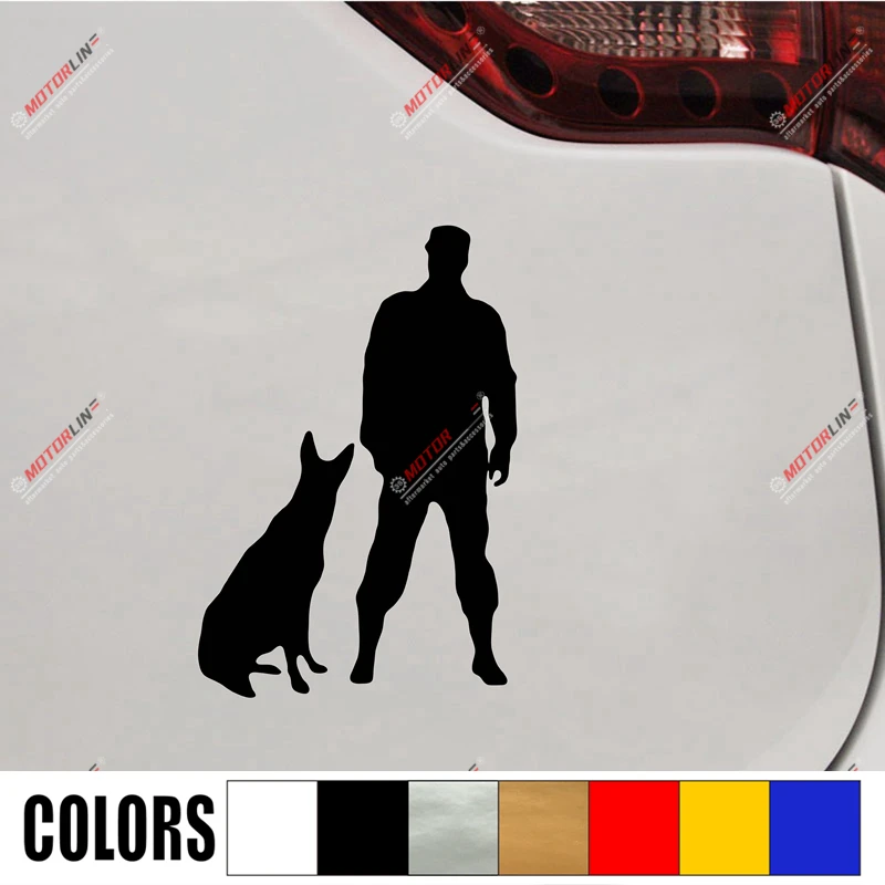 

K9 K-9 Police Dog German Shepherd Training Decal Sticker Car Vinyl pick size c