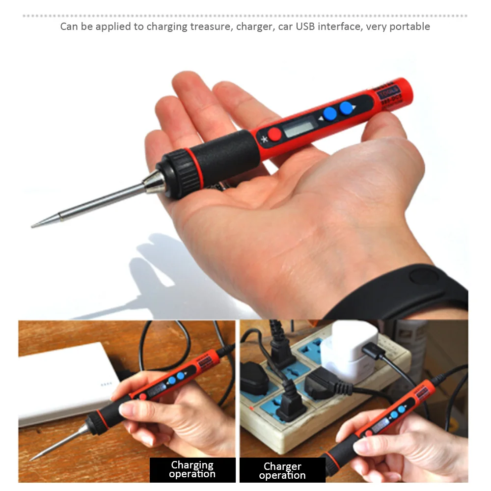 

Home USB Charging Electric Iron 5V Portable Soldering Iron Repair Welding Repair Tool