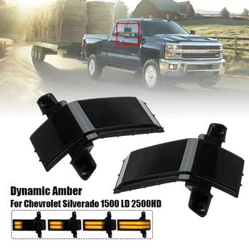 

Car Mirror Turn Flow Light Signal Light Dynamic Indicator Blinker for Chevrolet Silverado for GMC Sierra LED Side Wing Rearview