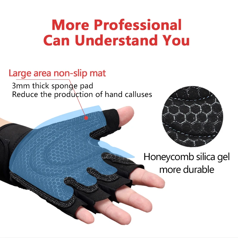 Gym Gloves Fitness Weight Lifting Gloves Body Building Training Sports Exercise Sport Workout Glove Men Women gym gloves