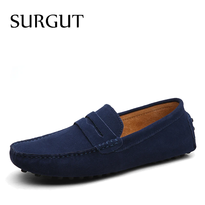 SUGRUT Brand Summer High Quality Soft Flat Shoes Male Casual Driving Slip On Lazy Men Flats Moccasins Loafers Size 38~50 | Обувь