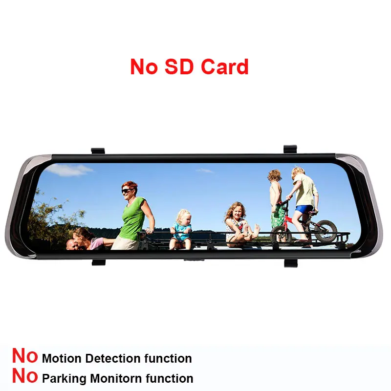 Without sd card Kampacar 10 дюймов Android умное зеркало заднего вида камера Dvr автомобиля 4G gps навигация Dvrs с камерой заднего вида два объектива двойной Dashcam - Название цвета: Without sd card