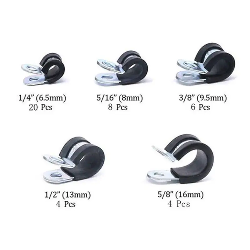 42 шт./компл. практичная гибкая трубка зажимы для труб воздушный зажим зажимы для сантехники автомобильные механические приложения зажимы для труб