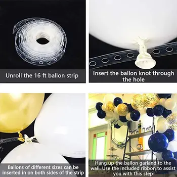 

Birthday Ballon Novel Metal Latex Balloons Party Birthday Ballon Navy Blue Latex Balloon Wedding