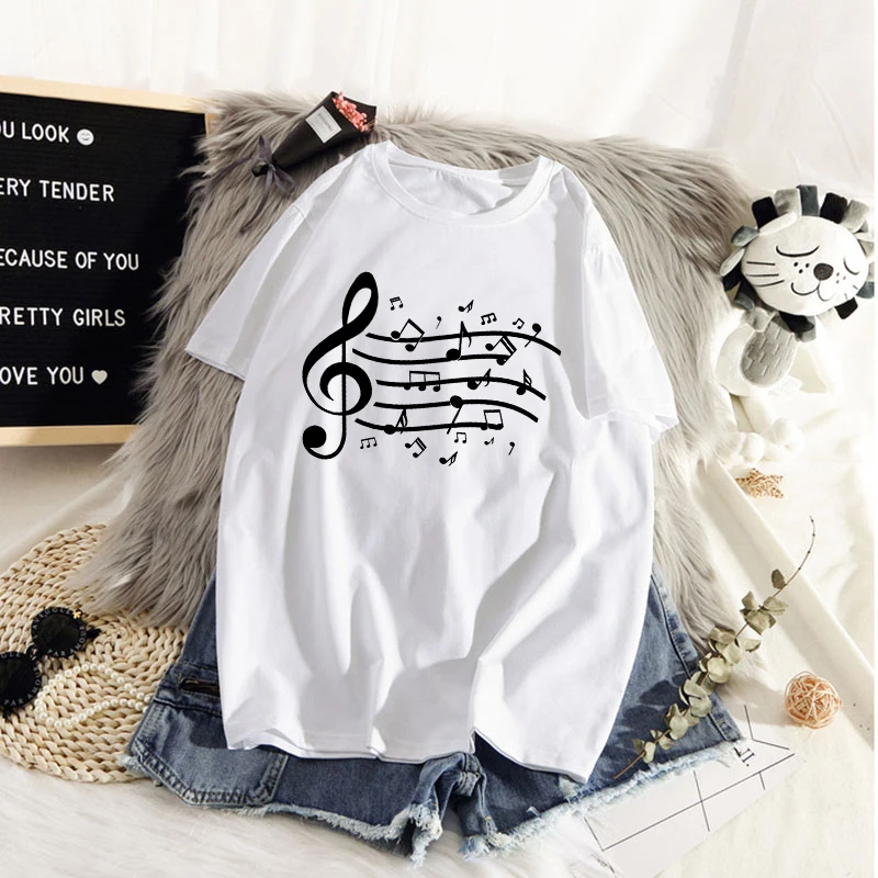 

The Great Wave of Aesthetic T-Shirt Women Tumblr 90s Fashion Graphic Tee Cute T Shirts And note Summer Tops Female