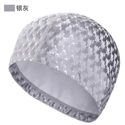 New Swimming Accessories PU Swim Pool Hat 2024 Adult Men/Women Ear Protection Polyurethane Non-slip Professional Swimming Cap