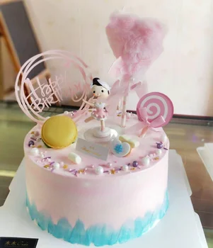 

Baking Cake Decoration White Skirt Ballerina Girl Doll Decoration