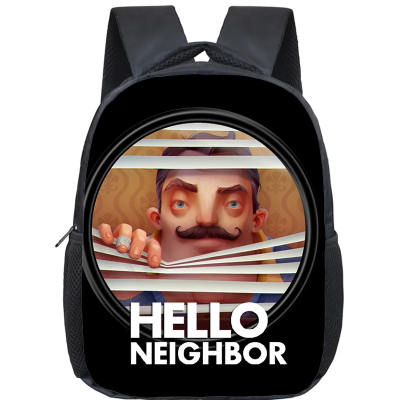 Детский рюкзак с мультипликационным принтом «Hello neighborate», школьный мини-рюкзак с милым принтом, детская школьная сумка для мальчиков и девочек, ранец, рюкзак