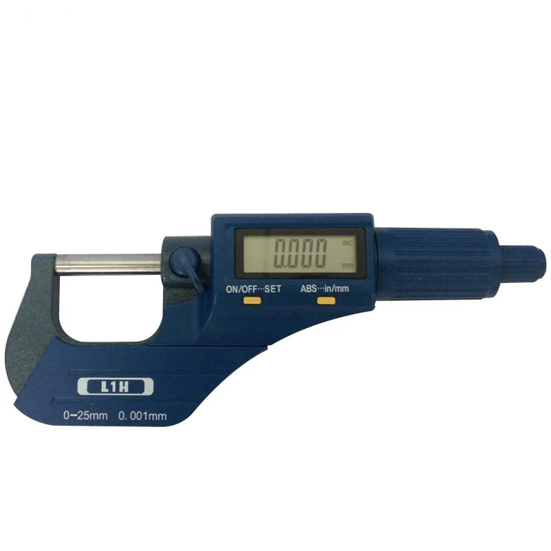 0.001mm Digital Micrometer Electronic Micrometer Caliper Gauge Meter 0-25mm Micrometers L1H