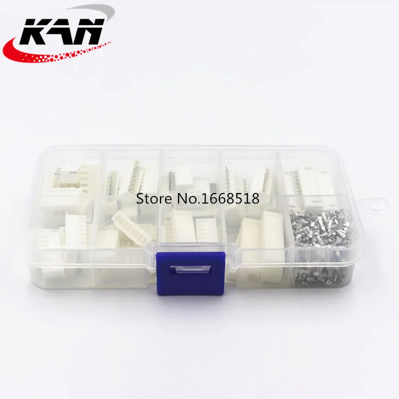 250 шт. XH2.54 6p 7p 8p 9pin 10pin 2,54 мм Шаг набор клемм/корпус/контактный разъем JST разъем провода Разъемы адаптер комплекты формата XH
