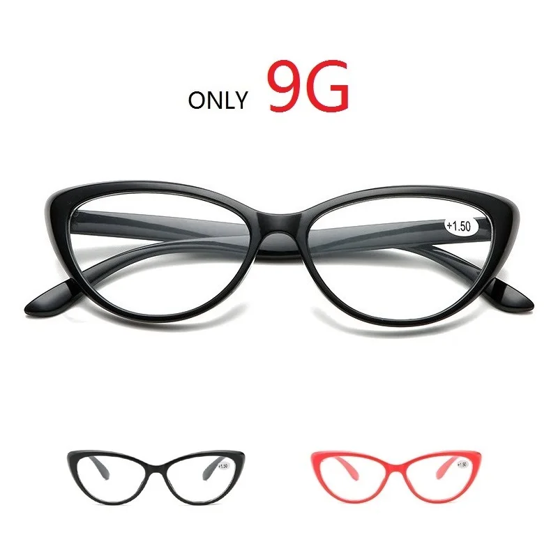 Для женщин очки для чтения «кошачий глаз» Винтаж пресбиопии очки Для женщин Ультра светильник модные женские очки 1,0 1,5 2,0 2,5 3,0 3,5 4
