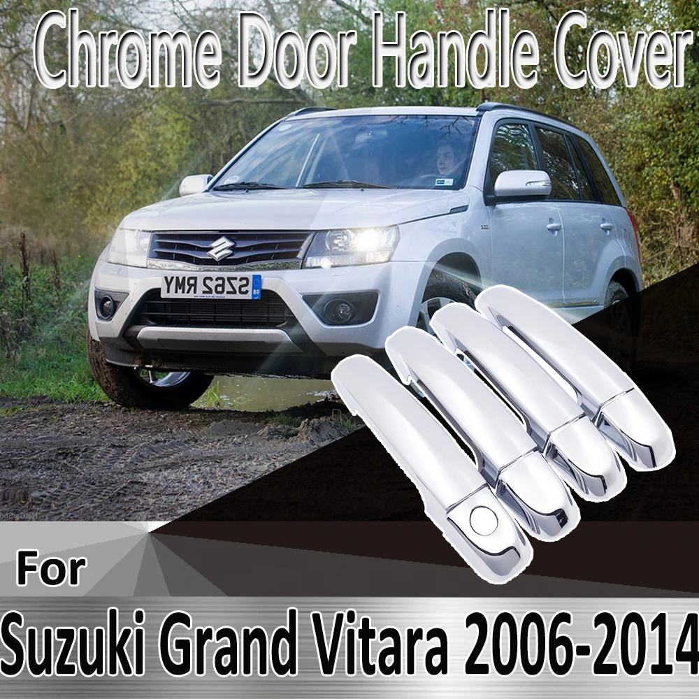 Декоративные Хромированные наклейки на дверную ручку для Suzuki Grand Vitara Nomade скудо 2006