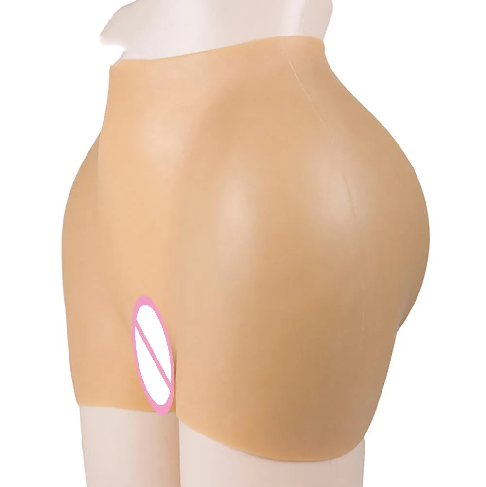 

M Size 4500g Full Silicone Padded Buttocks Hips Enhancer Body Shaper Sexy Shapewear Women Latex Pants Control Panties