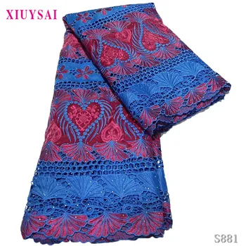 

Nigerian lace fabric 2020 high quality lace embroidery african guipure lace fabric african french cord lace for wedding Party
