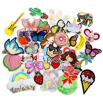 

10pcs Non-woven Embroidery Patches Patchwork For Clothing Phone Case DIY handmade materials,1Yc12937