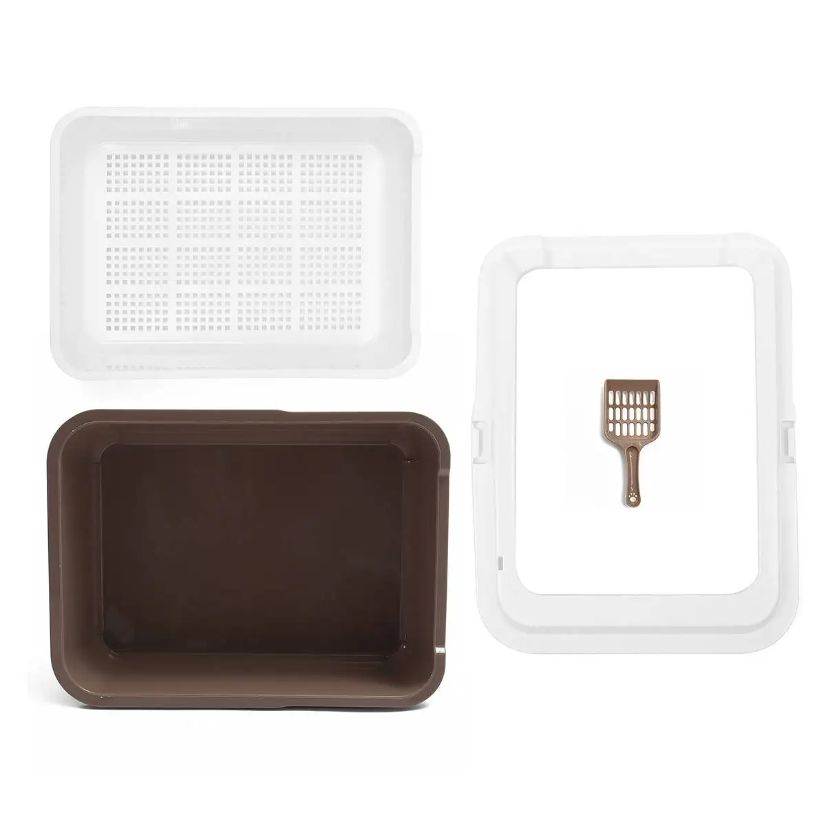 Cat Litter Box Cat Toilet Pine Litter Bedpans Semi-Closed Anti-splashing Cat Pot Crystal Sand/bentonite/tofu available Cat Litter Box Cat Toilet Pine Litter Bedpans Semi-Closed Anti-splashing Cat Pot Crystal Sand/bentonite/tofu available