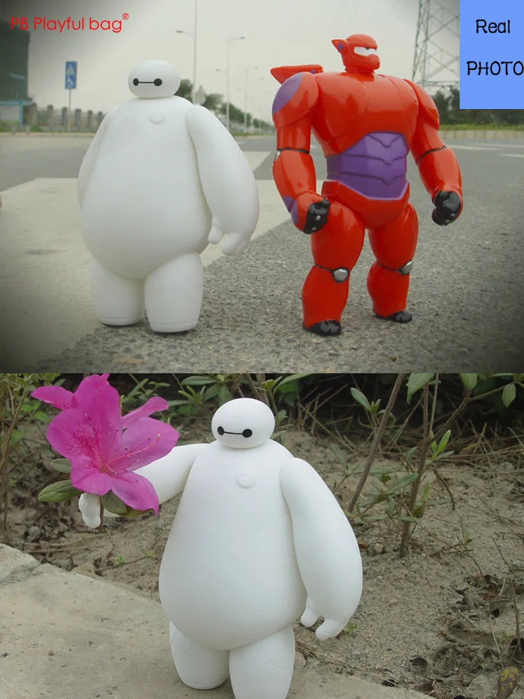 14 см Baymax фигурка фанатов Baymax любит украшение автомобиля из ПВХ Детская кукла игрушки Baymax Коллекционная подвижная фигурка-модель Рождество HD32