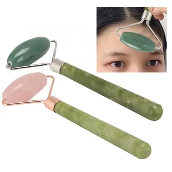 

Jade Roller Face Massager Skin Tightening Lifting Anti-Wrinkle Facial Massage Instrument Beauty Facial Care Tool for Home Salon