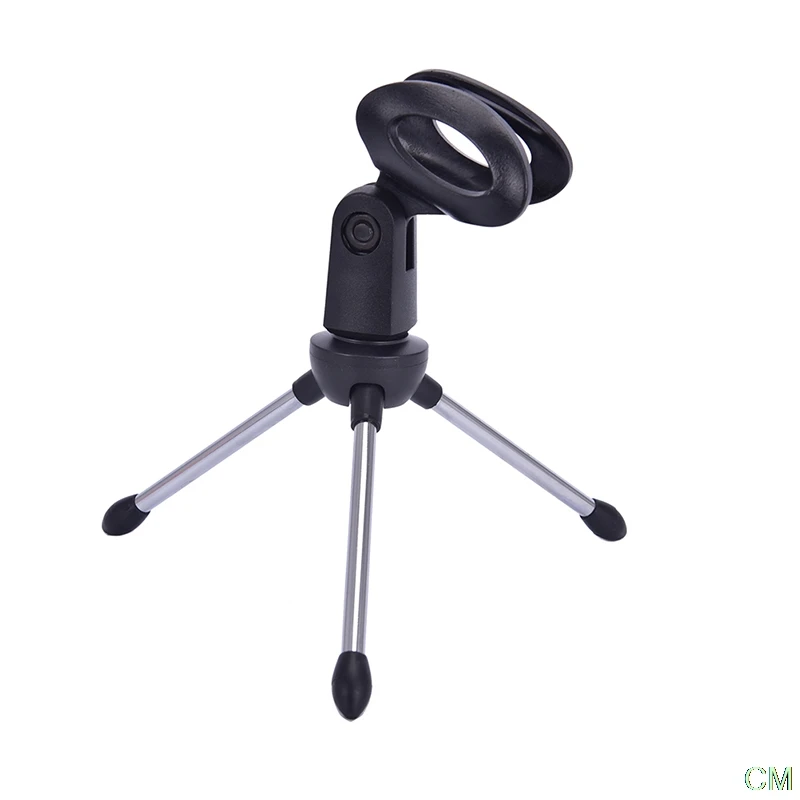 Mic Stand Bracket Desktop Adjustable Microphones Tripods Holder Mini Portable Table Tops
