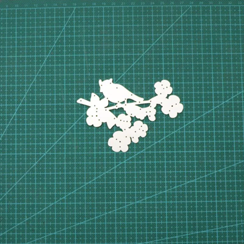 flower bird Новинка, металлические Вырубные штампы для скрапбукинга, декоративное тиснение, сделай сам, бумажные карточки, фотоальбом, трафарет для изготовления тамплана - Цвет: flower bird