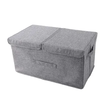 

Folding Storage Box Dirty Clothes Collecting Case Non Woven Fabric With Zipper Moisture-proof Toys Quilt Storage Box