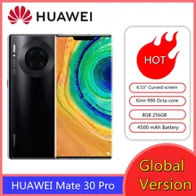 HUAWEI Hisilicon Kirin 990 Mate 30-Pro 256GB 8GB GSM/CDMA/LTE/WCDMA Nfc Supercharge Octa Core