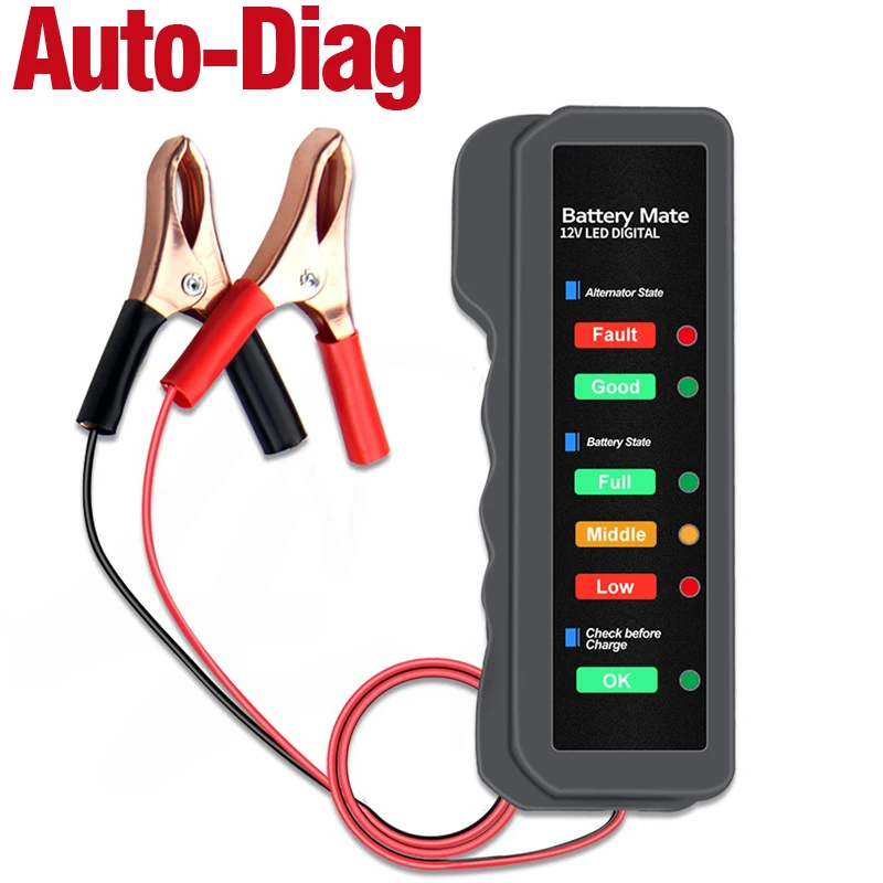 OBDResource Tester alternatore Digitale 12 V per Batteria Auto e Moto