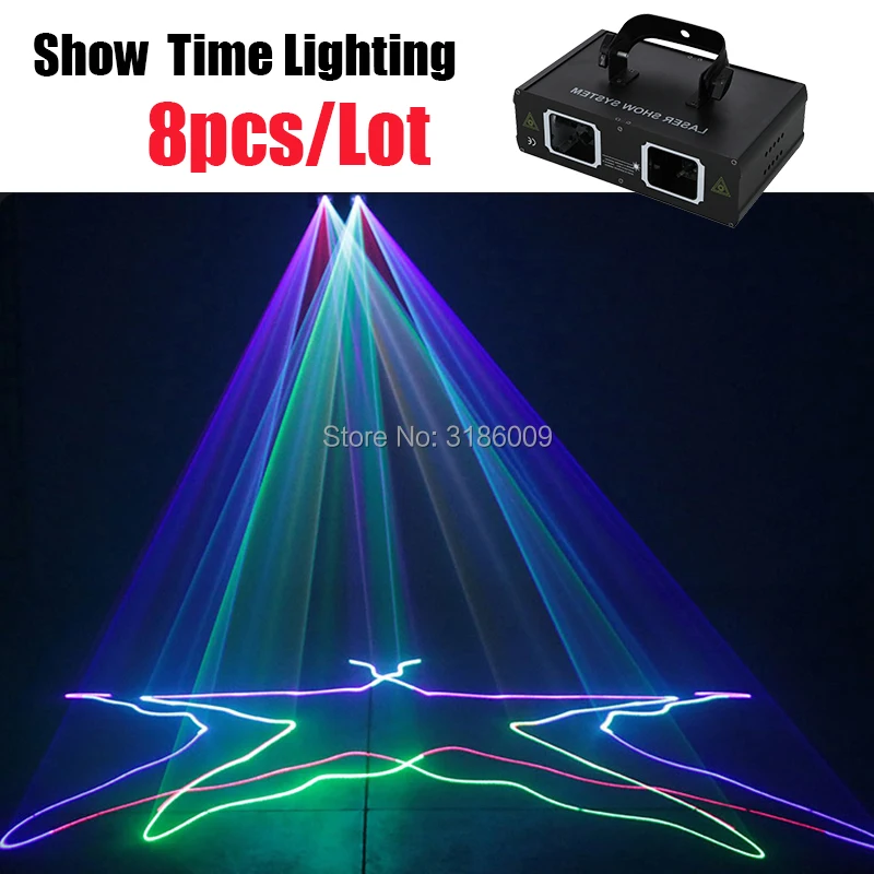 

8Pcs/Lot Good Effect Dj Laser Full Color Scanner Line Beam Lazer Use For Home Entertainment Party KTV Night Club Dance