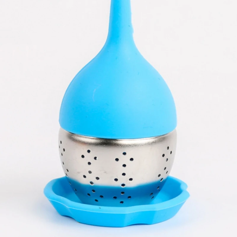 Милый Форма свободные Чай листья Infuser нетоксичные силиконовые Чай фильтр Чай сумка для пивоварения устройство травы Специи фильтр Кухня гаджет