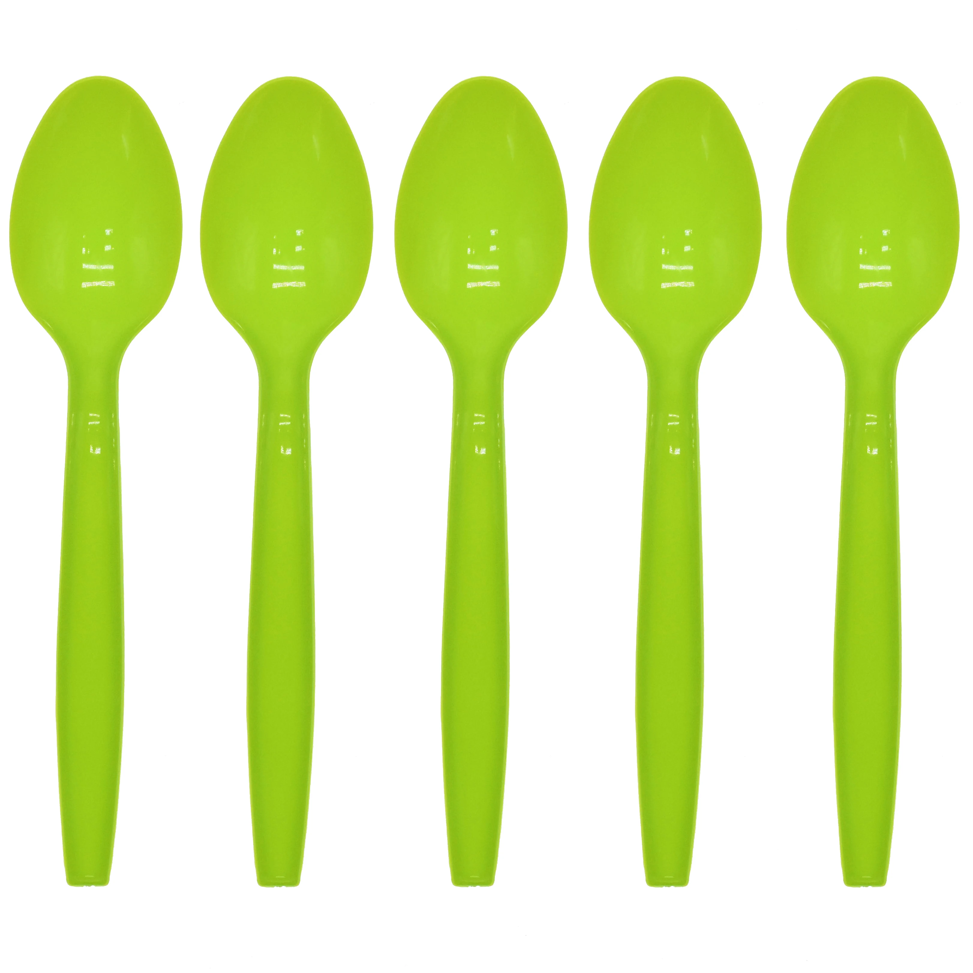 10pcs green spoons