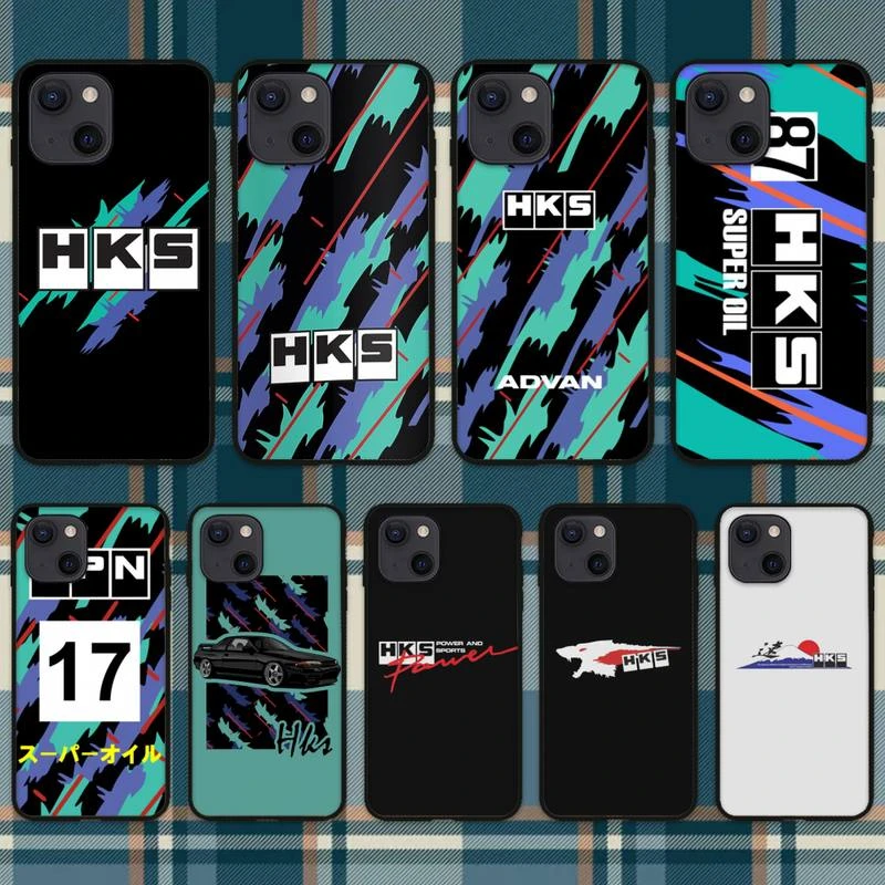 Sports Car HKS JDM Accessories Phone Case For iPhone 11 12 Mini 13 Pro XS Max X 8 7 6s Plus 5 SE XR Shell iphone 12 mini  case