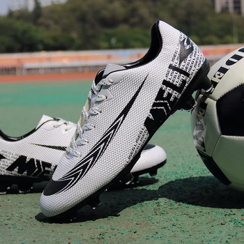 

Soccer Shoes Men High Quality Football Sneakers Leather Soccer Cleats Athletic Training Football Sneaker Men Sports Footwear