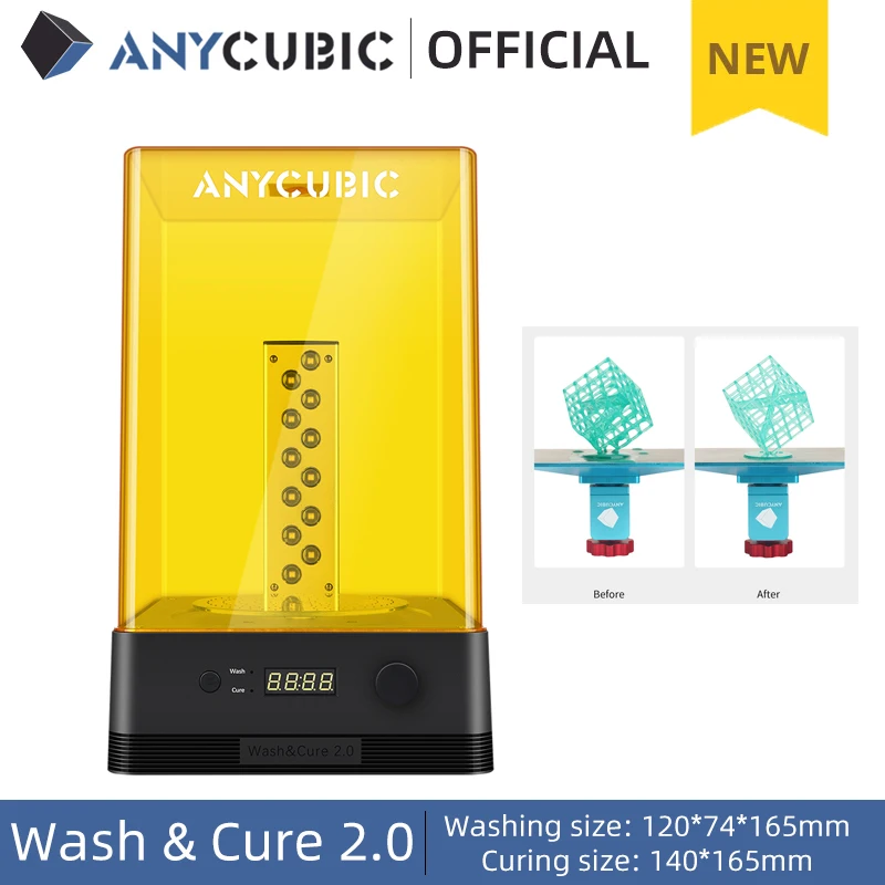 ANYCUBIC мойка и высушивание 2 0 для уф смолы 3D модель отверждение в 1 машина 3d Смолы