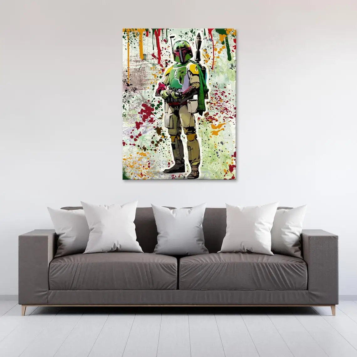 

Disney Star Wars Wtercolor Poster Anime Painting Canvas Print On Wall Art Picture For Living Room Home Decor Frameless