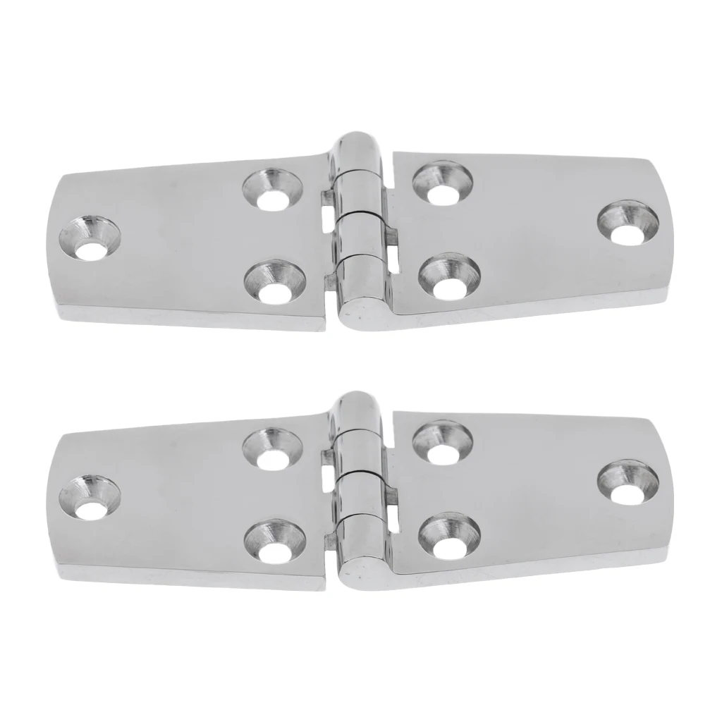 2 Pieces 316 Stainless Steel Marine Boat Door Hinges Cabin Stamp Strap