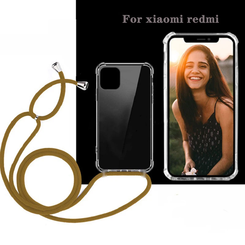 Чехол для redmi note7 чехол телефона xiaomi 9 lite SE 8 6x5 4x note6 с ремешком через плечо и шнуром