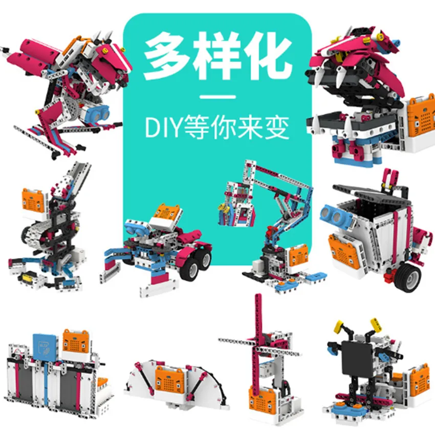 Yahboom micro: бит энергии магический блок робот комплект микробит программируемый электронный образовательный строительный блок модуль умный робот