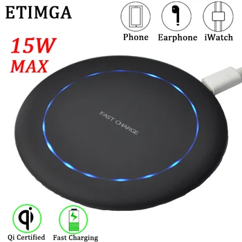 

15W qi Wireless Charger for iPhone 11 Pro X XR XS Max 8 fast wirless Charging for Samsung S10 Desktop Charger For Airpods 4 3 2