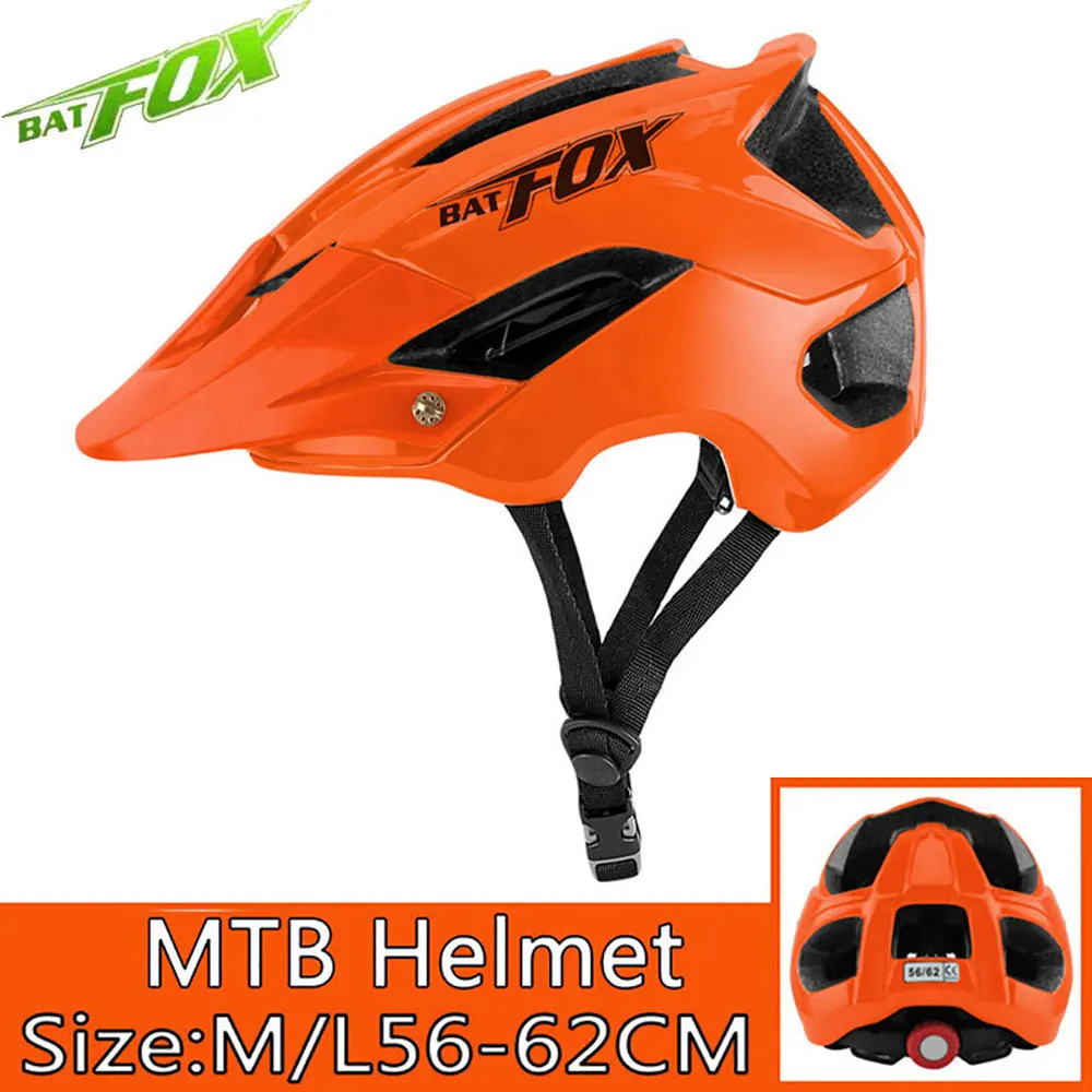 BATFOX велосипедный шлем casco MTB велосипедный шлем профессиональный дорожный велосипедный шлем для женщин ультралегкий цельный спортивный шлем - Цвет: Orange