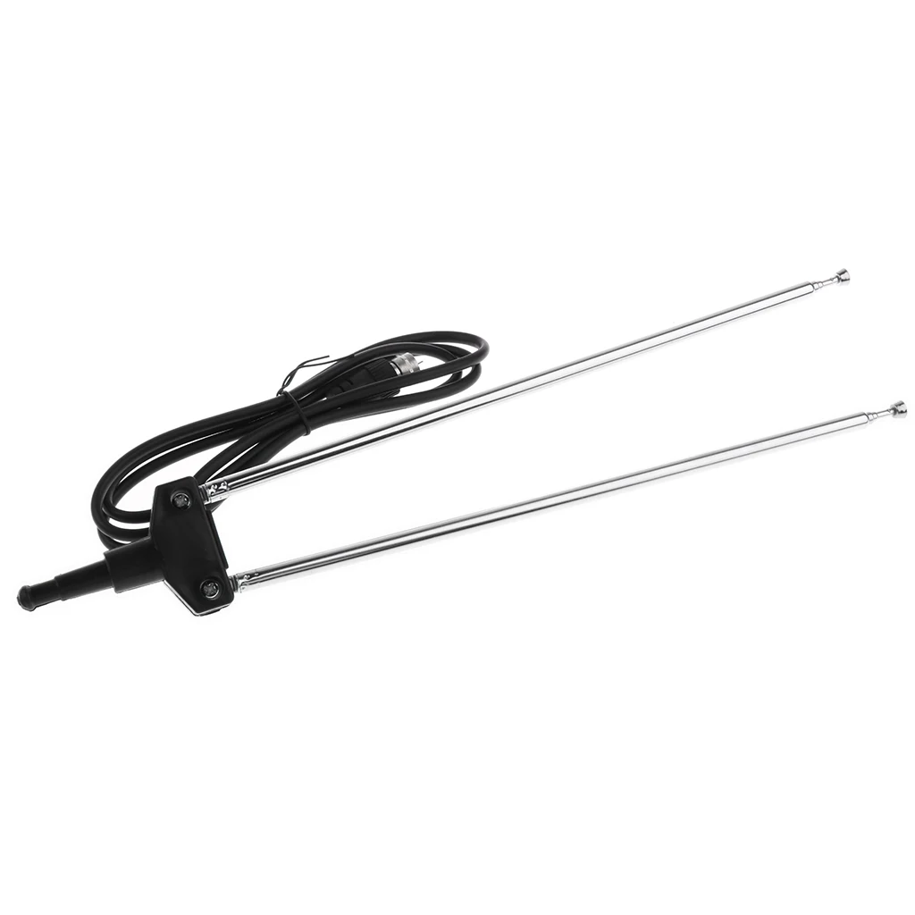 Digital HDTV Antenna Indoor,Multi directional TV Antenna with Extendable Rods for Enhanced VHF/ FM TV Antenna