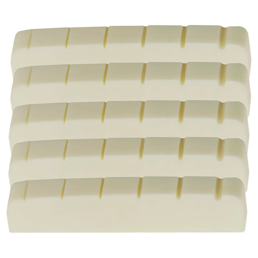 5x Quality 43mm Six String Buffalo Bone Nut for Les Paul Electric Guitar