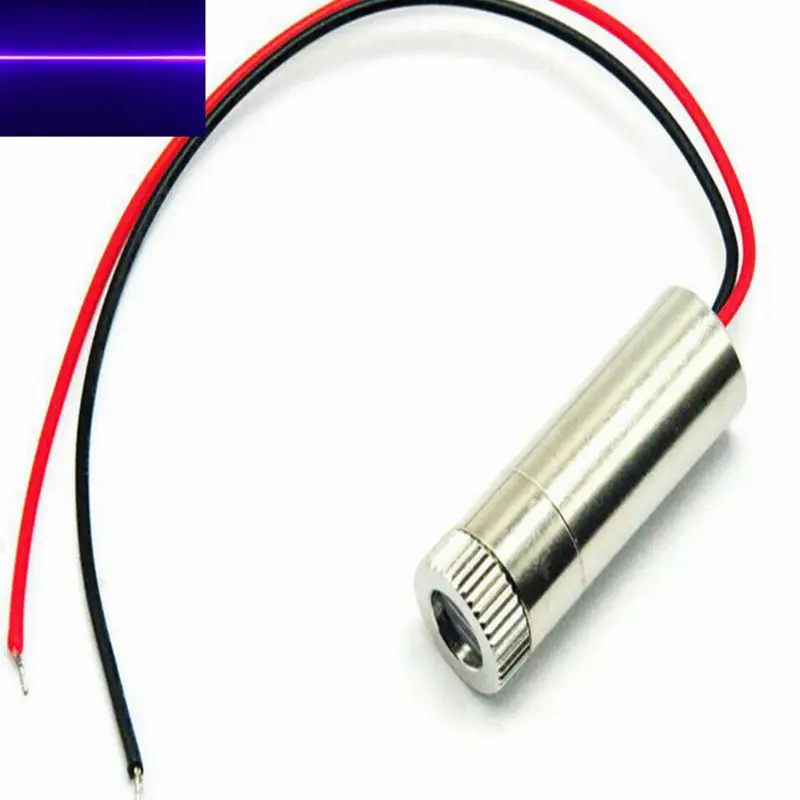 

Focusable 50mW 405nm Violet Blue Line Beam Laser Diode LED Module DC5V
