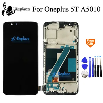 

display for Oneplus 5T LCD Screen Replacement for Oneplus 5T 5 T Display Lcd Touch Sensor Digitizer Assembly with frame Tools