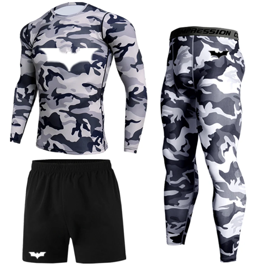 High-quality running men’s thermal underwear panty suits sports compression workout clothes sportswear men’s fitness suit