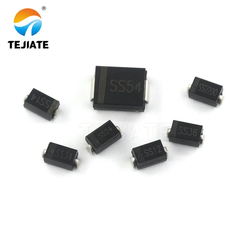 SMD-diodo-Schottky-de-SS34-SS14-SS12-SS36-SS54-ss2200-SMA-DO-214AC-SMC-DO-214AB